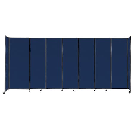Versare The Bullet Resistant Portable Shield Partition 15'6" x 6'10" Navy Blue Fabric 1911203